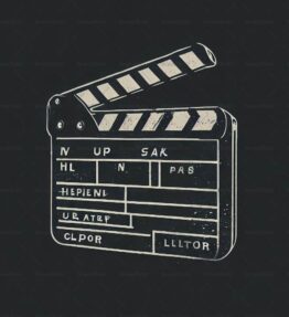 Klappern von Filmklappen im Vintage